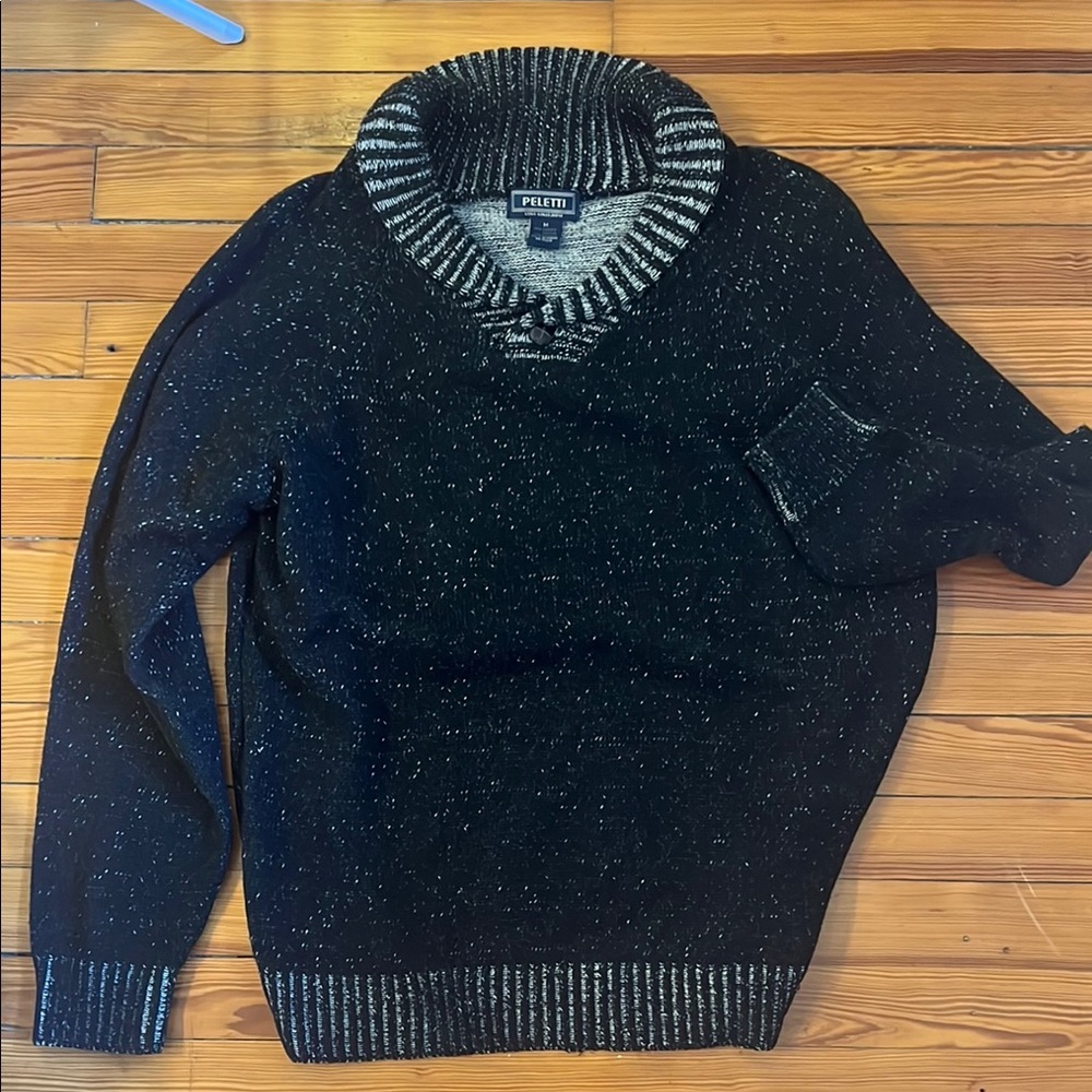 Peletti Black Sweater for Men